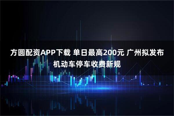 方圆配资APP下载 单日最高200元 广州拟发布机动车停车收费新规